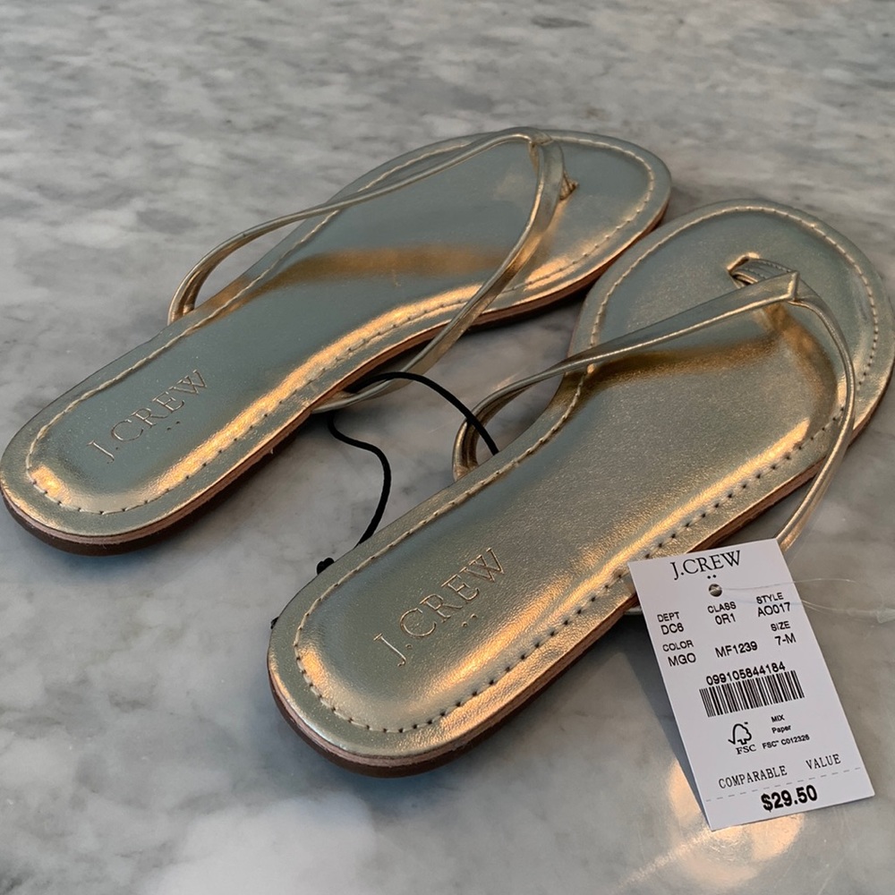 NWT-JCrew Factory Flip Flops